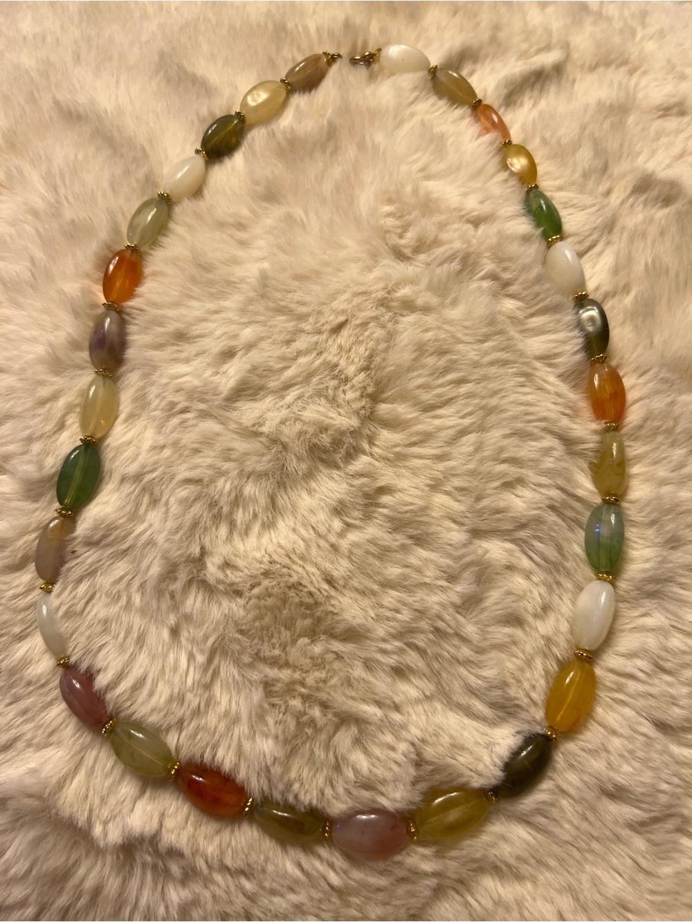 Multicolor Beaded Statement Necklace - Elegant Women’s Jewelry